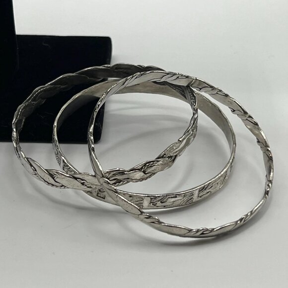 Taxco -Mexico 925 silver bangles - Picture 3 of 7